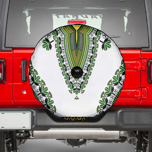 Africa Spare Tire Cover African Dashiki Royal Green Version