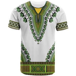 Africa T shirt African Dashiki Royal Green Version