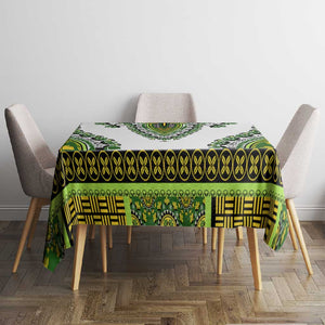 Africa Tablecloth African Dashiki Royal Green Version