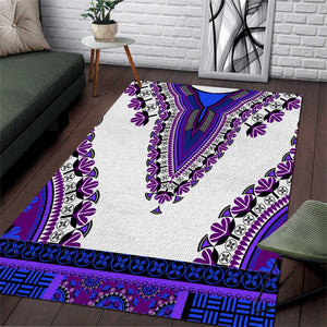 Africa Area Rug African Dashiki Royal Purple Version