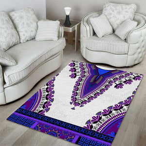 Africa Area Rug African Dashiki Royal Purple Version