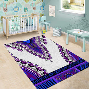 Africa Area Rug African Dashiki Royal Purple Version