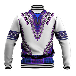 Africa Baseball Jacket African Dashiki Royal Purple Version LT14