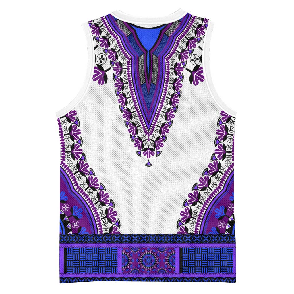 Africa Basketball Jersey African Dashiki Royal Purple Version LT14