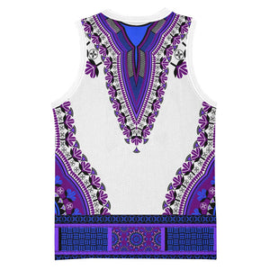 Africa Basketball Jersey African Dashiki Royal Purple Version LT14