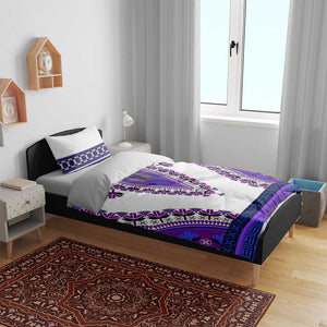 Africa Bedding Set African Dashiki Royal Purple Version