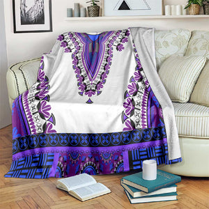 Africa Blanket African Dashiki Royal Purple Version