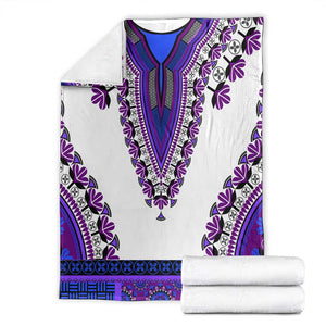 Africa Blanket African Dashiki Royal Purple Version