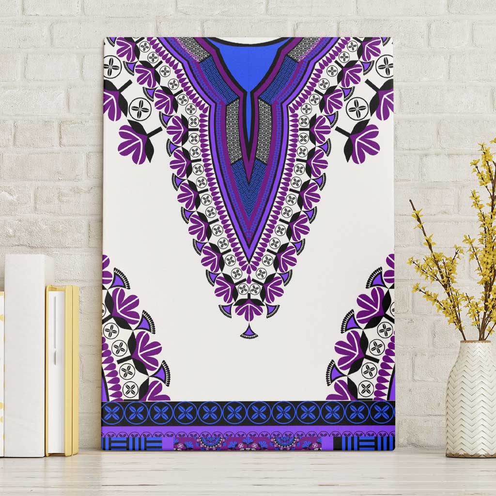 Africa Canvas Wall Art African Dashiki Royal Purple Version