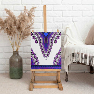 Africa Canvas Wall Art African Dashiki Royal Purple Version