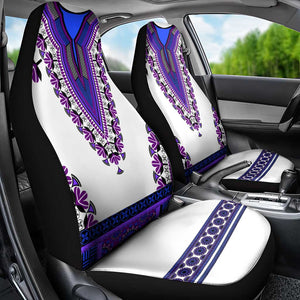 Africa Car Seat Cover African Dashiki Royal Purple Version