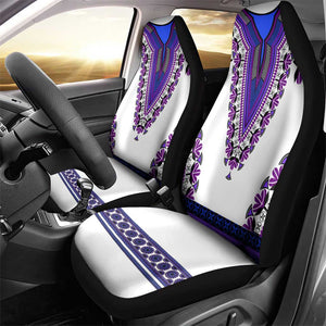 Africa Car Seat Cover African Dashiki Royal Purple Version