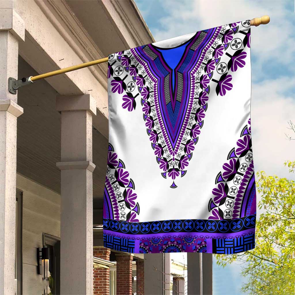 Africa Garden Flag African Dashiki Royal Purple Version