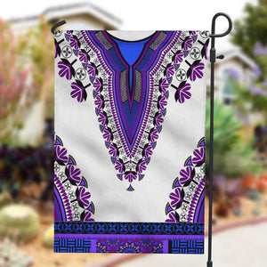 Africa Garden Flag African Dashiki Royal Purple Version