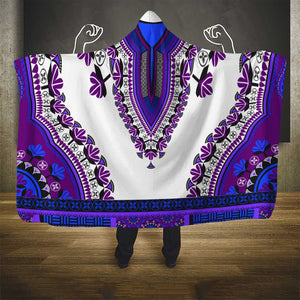 Africa Hooded Blanket African Dashiki Royal Purple Version