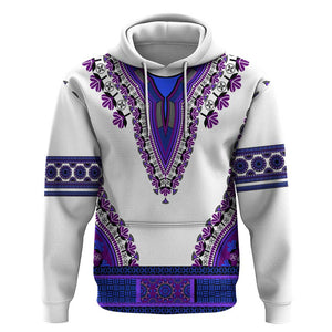 Africa Hoodie African Dashiki Royal Purple Version