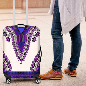 Africa Luggage Cover African Dashiki Royal Purple Version