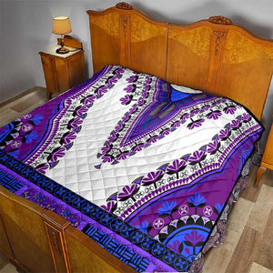 Africa Quilt African Dashiki Royal Purple Version