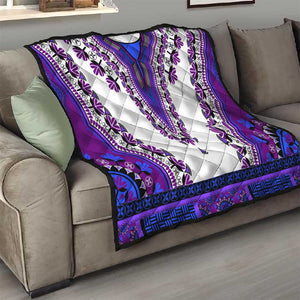 Africa Quilt African Dashiki Royal Purple Version