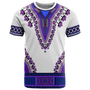 Africa T shirt African Dashiki Royal Purple Version