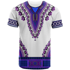 Africa T shirt African Dashiki Royal Purple Version