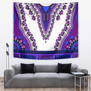 Africa Tapestry African Dashiki Royal Purple Version