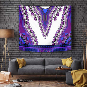 Africa Tapestry African Dashiki Royal Purple Version