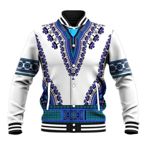 Africa Baseball Jacket African Dashiki Royal Blue Version LT14