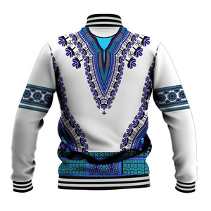 Africa Baseball Jacket African Dashiki Royal Blue Version LT14