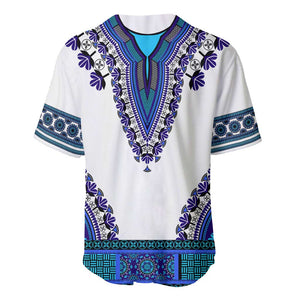 Africa Baseball Jersey African Dashiki Royal Blue Version