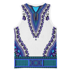 Africa Basketball Jersey African Dashiki Royal Blue Version LT14