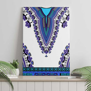 Africa Canvas Wall Art African Dashiki Royal Blue Version