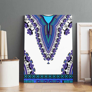 Africa Canvas Wall Art African Dashiki Royal Blue Version