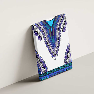 Africa Canvas Wall Art African Dashiki Royal Blue Version