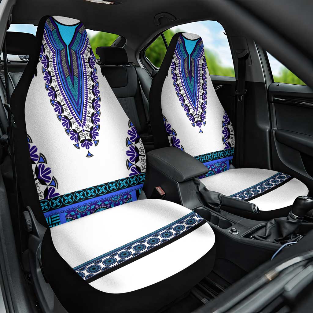 Africa Car Seat Cover African Dashiki Royal Blue Version