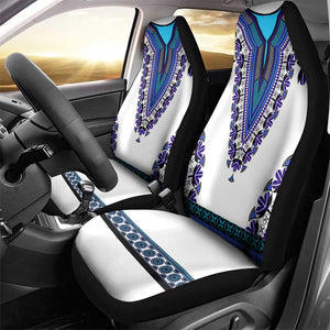 Africa Car Seat Cover African Dashiki Royal Blue Version