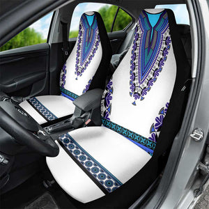 Africa Car Seat Cover African Dashiki Royal Blue Version