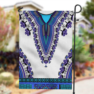 Africa Garden Flag African Dashiki Royal Blue Version