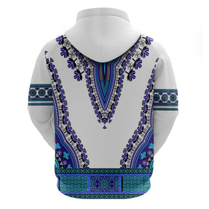 Africa Hoodie African Dashiki Royal Blue Version