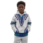 Africa Kid Hoodie African Dashiki Royal Blue Version