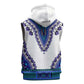 Africa Sleeveless Hoodie African Dashiki Royal Blue Version - African Pride