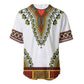 Africa Baseball Jersey African Dashiki Royal Gold Version