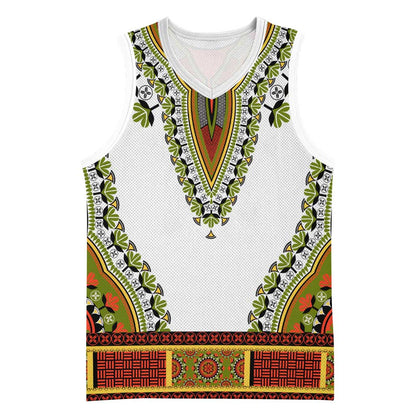 Africa Basketball Jersey African Dashiki Royal Gold Version LT14