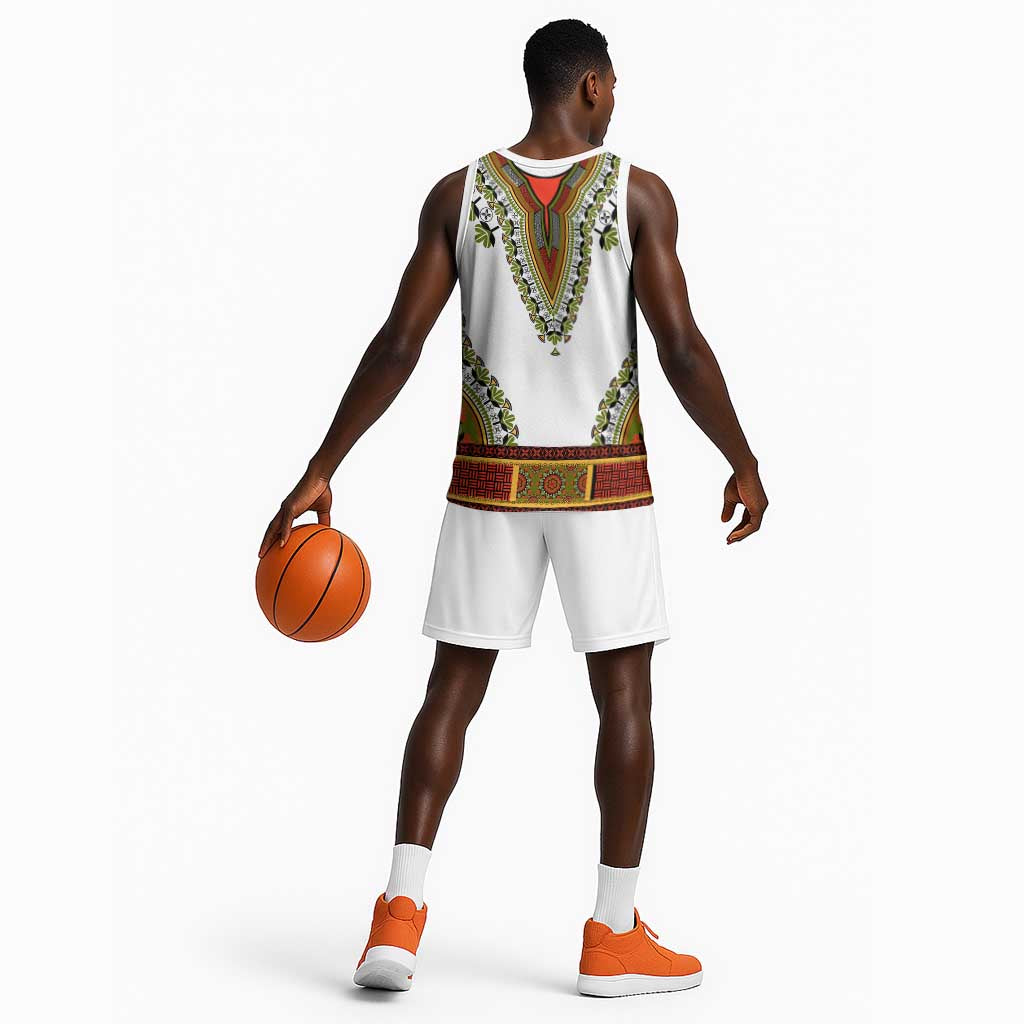 Africa Basketball Jersey African Dashiki Royal Gold Version LT14