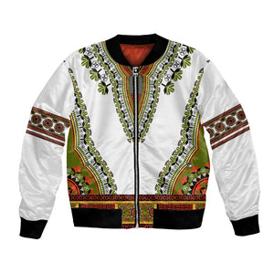 Africa Bomber Jacket African Dashiki Royal Gold Version