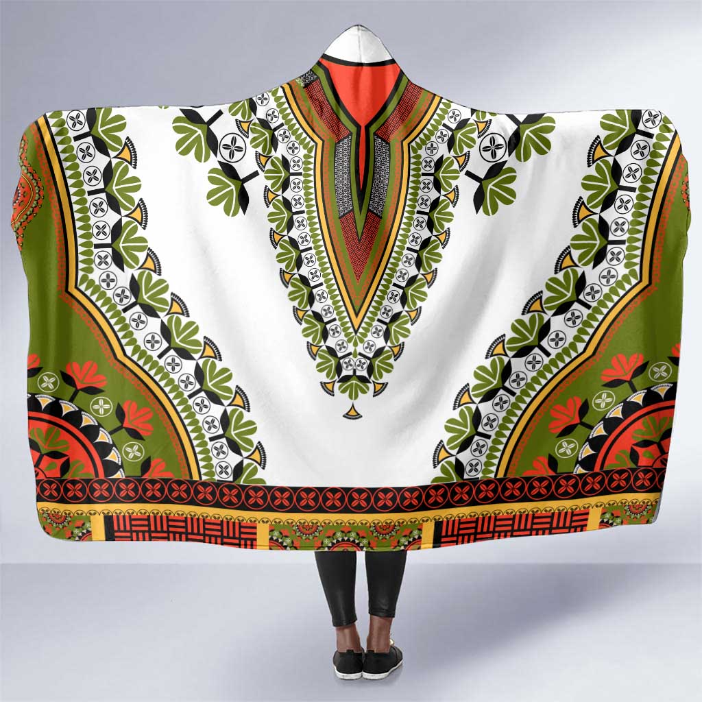 Africa Hooded Blanket African Dashiki Royal Gold Version