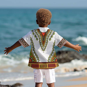 Africa Kid Hawaiian Shirt African Dashiki Royal Gold Version