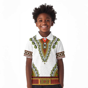 Africa Kid Polo Shirt African Dashiki Royal Gold Version