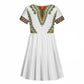 Africa Kid Short Sleeve Dress African Dashiki Royal Gold Version