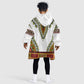 Africa KId Wearable Blanket Hoodie African Dashiki Royal Gold Version